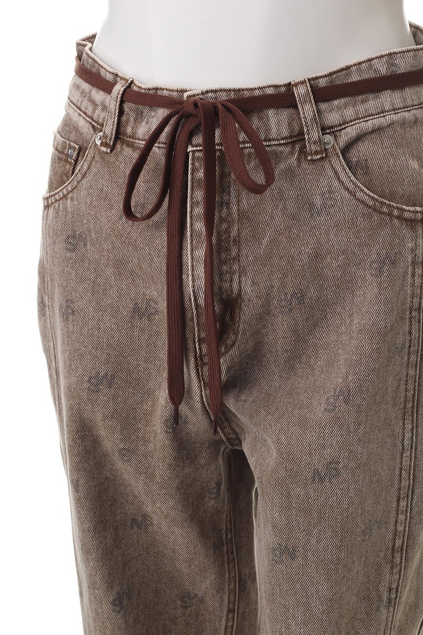 【メゾンスペシャル/MAISON SPECIAL】のMonogram Print Denim Pants/モノグラムプリントデニム 人気、トレンドファッション・服の通販 founy(ファニー) 　ファッション　Fashion　レディースファッション　Fashion for Women　パンツ　Pants & Trousers　デニムパンツ・ジーンズ・美脚デニム　Denim Jeans & Pants　ヴィンテージ　Vintage Style　シンプル　Simple, Minimal　ツイル　Twist, Twisted Detail　デニム　Denim, Jeans Material　プリント　Print, Printed Pattern　ワイド　Wide, Wide Fit　A/W・秋冬　Autumn/Winter　other-5|ID: prp329100004608285 ipo3291000000032931254