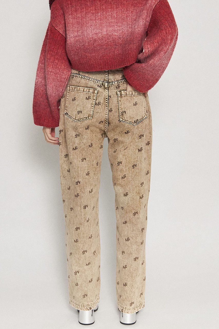 【メゾンスペシャル/MAISON SPECIAL】のMonogram Print Denim Pants/モノグラムプリントデニム 人気、トレンドファッション・服の通販 founy(ファニー) 　ファッション　Fashion　レディースファッション　Fashion for Women　パンツ　Pants & Trousers　デニムパンツ・ジーンズ・美脚デニム　Denim Jeans & Pants　ヴィンテージ　Vintage Style　シンプル　Simple, Minimal　ツイル　Twist, Twisted Detail　デニム　Denim, Jeans Material　プリント　Print, Printed Pattern　ワイド　Wide, Wide Fit　A/W・秋冬　Autumn/Winter　other-8|ID: prp329100004608285 ipo3291000000032931292