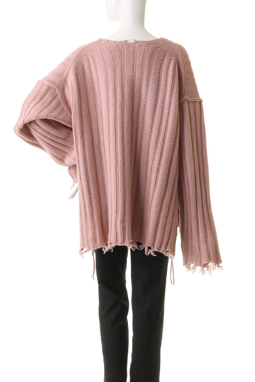 【プランク プロジェクト/PRANK PROJECT】のブランジネックニット / Plunge Neck Knit 人気、トレンドファッション・服の通販 founy(ファニー) 　ファッション　Fashion　レディースファッション　Fashion for Women　トップス・カットソー　Cut & Sew Tops　ニット　Knit Tops & Sweaters　カジュアルプルオーバー・ニットトップス　Pullovers & Knit Tops / Casual Pullovers　おすすめ　Recommended / Our Picks　アシンメトリー　Asymmetrical Style　インナー　Innerwear　スリット　Slit, Slit Detail　ダメージ　Distressed, Destroyed　other-4|ID: prp329100004608286 ipo3291000000034980618