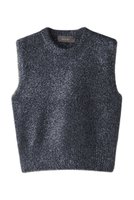 【エリオポール/heliopole】のフェザーヤーングリッターニットベスト 人気、トレンドファッション・服の通販 founy(ファニー) ファッション Fashion レディースファッション Fashion for Women トップス・カットソー Cut & Sew Tops ニット Knit Tops & Sweaters ベスト&ジレ / 重ね着スタイル Vests & Gilets カジュアルプルオーバー・ニットトップス Pullovers & Knit Tops / Casual Pullovers ハイネック High Neck, Mock Neck メタリック Metallic, Shiny Finish |ID:prp329100004608290
