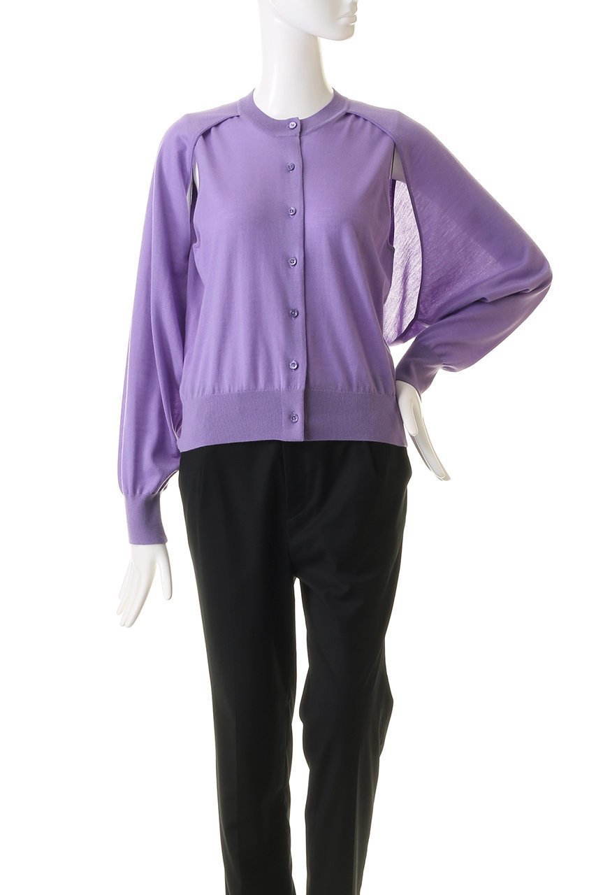 【デザイン ワークス/DESIGN WORKS】のボレロクルーカーディガン 人気、トレンドファッション・服の通販 founy(ファニー) ファッション Fashion レディースファッション Fashion for Women トップス・カットソー Cut & Sew Tops ニット Knit Tops & Sweaters カーディガン・羽織り Layered Style Cardigans なめらか Smooth, Silky Texture カーディガン Cardigan, Knitwear コンパクト Compact, Small Size ノースリーブ Sleeveless, No-Sleeve other-2|ID: prp329100004608291 ipo3291000000034957367