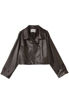 【ミディウミソリッド/MIDIUMISOLID】 synthetic leather double trench JK.M ジャケット人気、トレンドファッション・服の通販 founy(ファニー) ファッション Fashion レディースファッション Fashion for Women アウター Coat / Outerwear Collection レディースジャケット・軽アウター Jackets ジャケット Jacket, Outerwear ボトム Bottoms, Lower Wear 再入荷 Restock / Back in Stock |ID:prp329100004608295