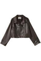 【ミディウミソリッド/MIDIUMISOLID】のsynthetic leather double trench JK.M ジャケット 人気、トレンドファッション・服の通販 founy(ファニー) ファッション Fashion レディースファッション Fashion for Women アウター Coat / Outerwear Collection レディースジャケット・軽アウター Jackets ジャケット Jacket, Outerwear ボトム Bottoms, Lower Wear 再入荷 Restock / Back in Stock |ID:prp329100004608295