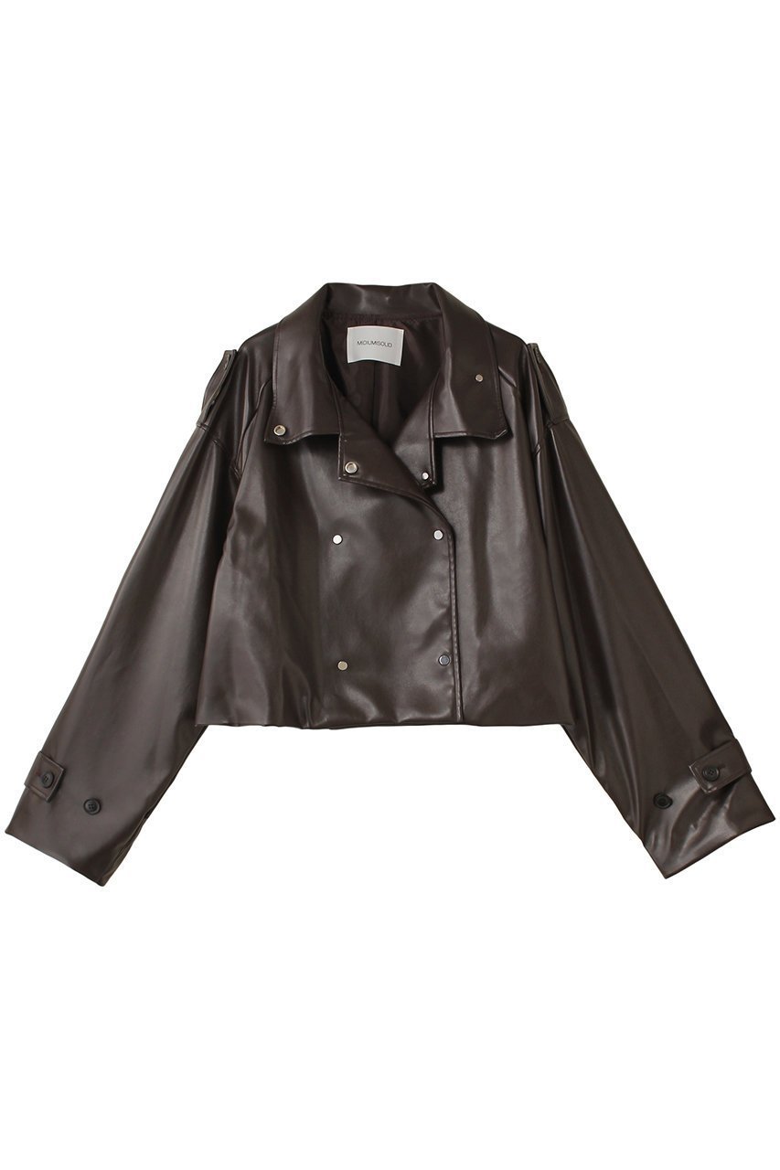 【ミディウミソリッド/MIDIUMISOLID】のsynthetic leather double trench JK.M ジャケット 人気、トレンドファッション・服の通販 founy(ファニー) ファッション Fashion レディースファッション Fashion for Women アウター Coat / Outerwear Collection レディースジャケット・軽アウター Jackets ジャケット Jacket, Outerwear ボトム Bottoms, Lower Wear 再入荷 Restock / Back in Stock other-1|ID: prp329100004608295 ipo3291000000034806722