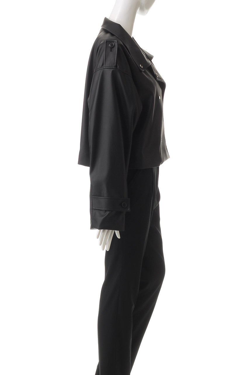 【ミディウミソリッド/MIDIUMISOLID】のsynthetic leather double trench JK.M ジャケット 人気、トレンドファッション・服の通販 founy(ファニー) ファッション Fashion レディースファッション Fashion for Women アウター Coat / Outerwear Collection レディースジャケット・軽アウター Jackets ジャケット Jacket, Outerwear ボトム Bottoms, Lower Wear 再入荷 Restock / Back in Stock other-3|ID: prp329100004608295 ipo3291000000034806726