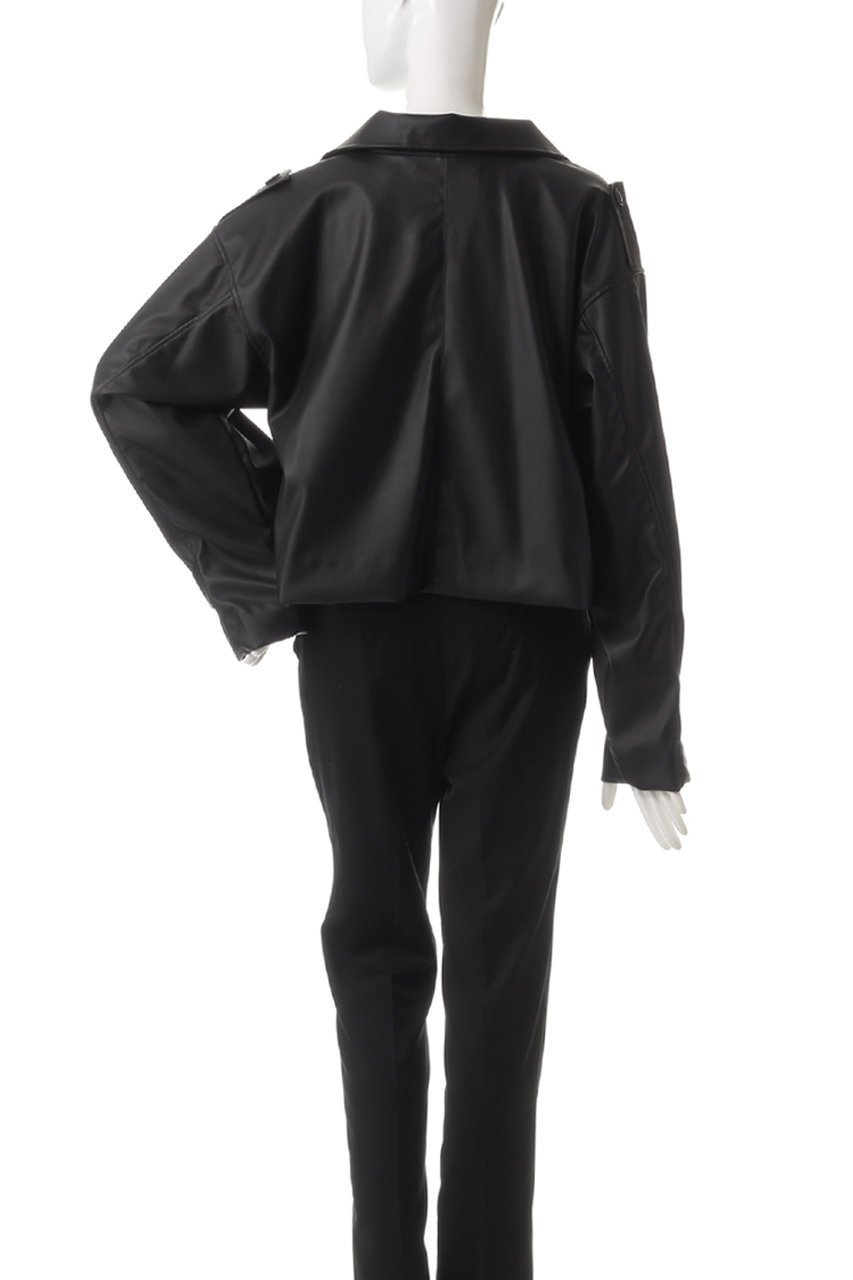 【ミディウミソリッド/MIDIUMISOLID】のsynthetic leather double trench JK.M ジャケット 人気、トレンドファッション・服の通販 founy(ファニー) ファッション Fashion レディースファッション Fashion for Women アウター Coat / Outerwear Collection レディースジャケット・軽アウター Jackets ジャケット Jacket, Outerwear ボトム Bottoms, Lower Wear 再入荷 Restock / Back in Stock other-4|ID: prp329100004608295 ipo3291000000034806727