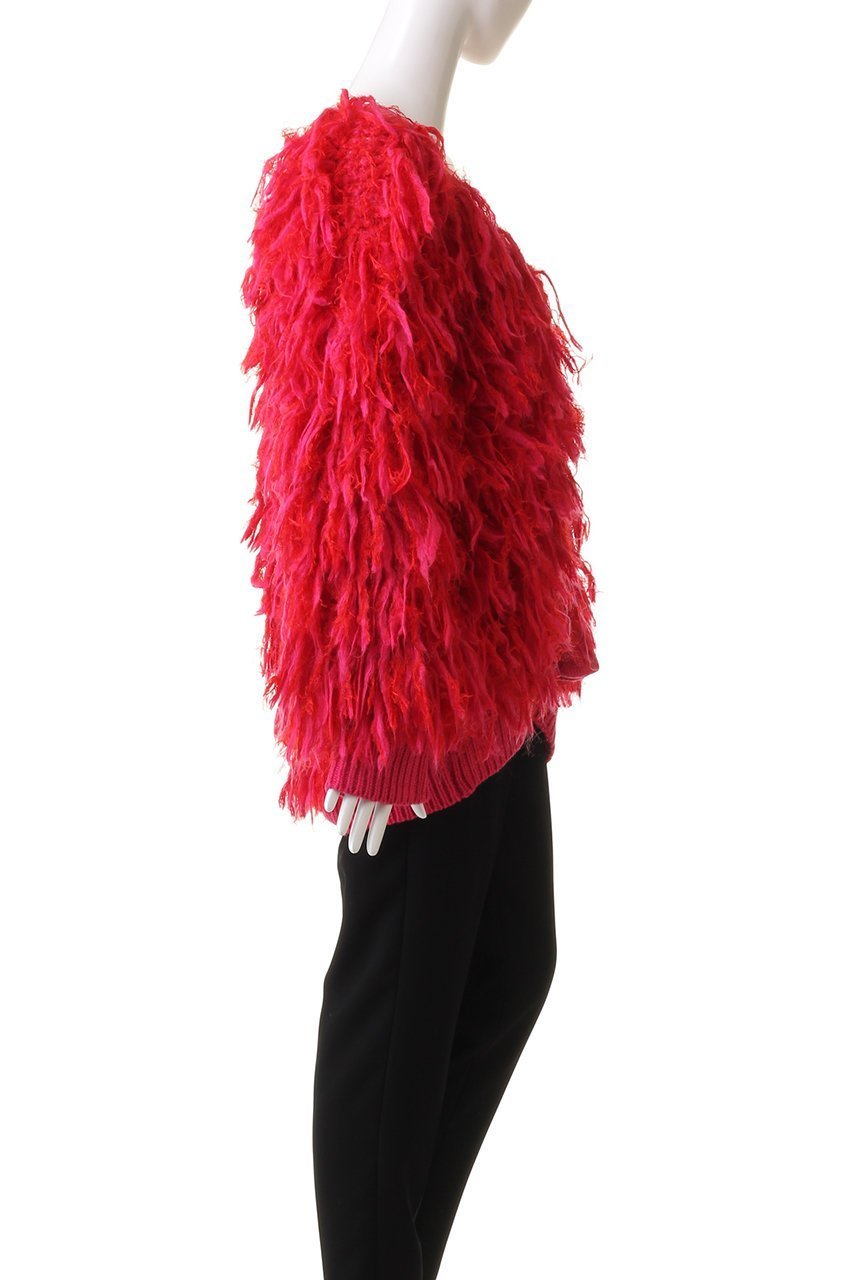 【メゾンスペシャル/MAISON SPECIAL】のシャギーフリンジハンドカーディガン 人気、トレンドファッション・服の通販 founy(ファニー) 　ファッション　Fashion　レディースファッション　Fashion for Women　トップス・カットソー　Cut & Sew Tops　ニット　Knit Tops & Sweaters　カーディガン・羽織り　Layered Style Cardigans　カーディガン　Cardigan, Knitwear　ストレート　Straight, Straight Cut　フェザーヤーン　Feather Yarn, Fluffy Yarn　フリンジ　Fringe, Tassel　メランジ　Melange, Mixed Yarn　手編み　Hand-Knitted, Handmade Knit　other-3|ID: prp329100004608297 ipo3291000000032932129