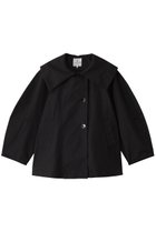 【ランバン オン ブルー/LANVIN en Bleu】のビッグカラーライトタフタミドルコート ブラック|ID: prp329100004608298 ipo3291000000034825820