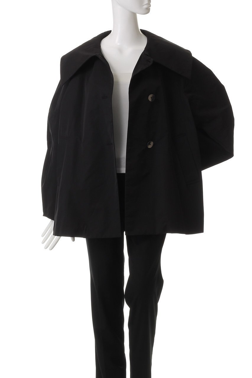 【ランバン オン ブルー/LANVIN en Bleu】のビッグカラーライトタフタミドルコート 人気、トレンドファッション・服の通販 founy(ファニー) 　ファッション　Fashion　レディースファッション　Fashion for Women　アウター　Coat / Outerwear Collection　コート・ロングコート・ピーコート　Long Coats, Peacoats & More　エレガント 上品　Elegant　シンプル　Simple, Minimal　タフタ　Taffeta, Structured Fabric　ビッグ　Big, Oversized　ミドル　Middle Length, Mid Height　ロング　Long, Long-Length　other-7|ID: prp329100004608298 ipo3291000000034825827