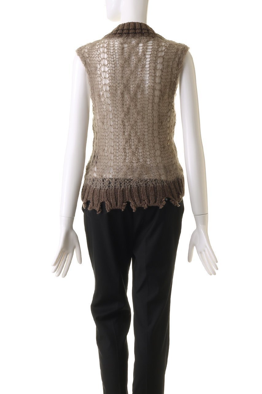 【プランク プロジェクト/PRANK PROJECT】のシアーチルデンニットベスト / Sheer Tilden Knit Vest 人気、トレンドファッション・服の通販 founy(ファニー) 　ファッション　Fashion　レディースファッション　Fashion for Women　トップス・カットソー　Cut & Sew Tops　ニット　Knit Tops & Sweaters　ベスト&ジレ / 重ね着スタイル　Vests & Gilets　カジュアルプルオーバー・ニットトップス　Pullovers & Knit Tops / Casual Pullovers　ダメージ　Distressed, Destroyed　other-4|ID: prp329100004608304 ipo3291000000032932416