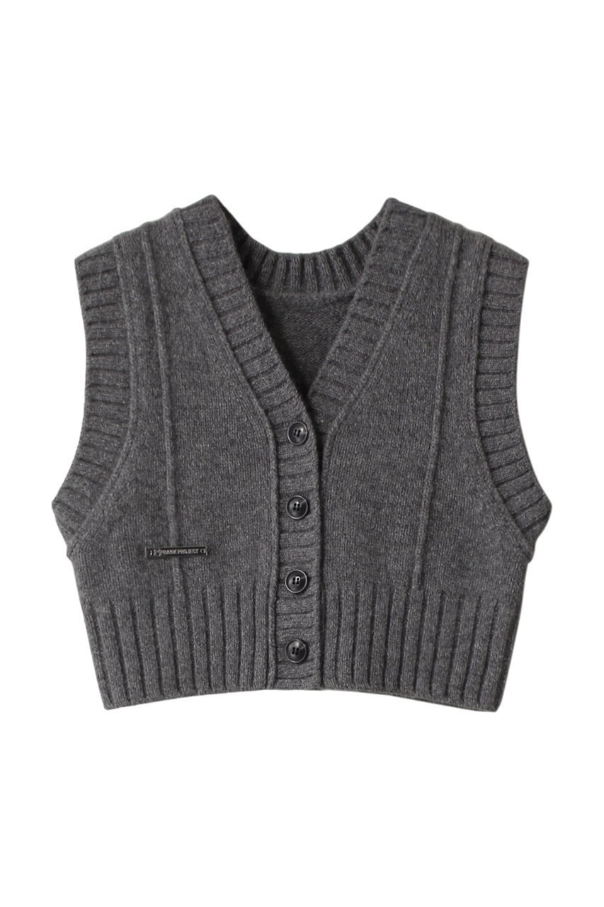 【プランク プロジェクト/PRANK PROJECT】のタイニーベスト / Tiny Vest インテリア・キッズ・メンズ・レディースファッション・服の通販 founy(ファニー) 　ファッション　Fashion　レディースファッション　Fashion for Women　トップス・カットソー　Cut & Sew Tops　ニット　Knit Tops & Sweaters　ベスト&ジレ / 重ね着スタイル　Vests & Gilets　カジュアルプルオーバー・ニットトップス　Pullovers & Knit Tops / Casual Pullovers　おすすめ　Recommended / Our Picks　コンパクト　Compact, Small Size　ストライプ　Stripe, Striped Pattern　チェック　Check, Plaid, Tartan　プリーツ　Pleats, Pleated　ベスト　Vest, Waistcoat　マキシ　Maxi, Full Length　レース　Lace, Lace Fabric　GRY(グレー)|ID: prp329100004608306 ipo3291000000032932464