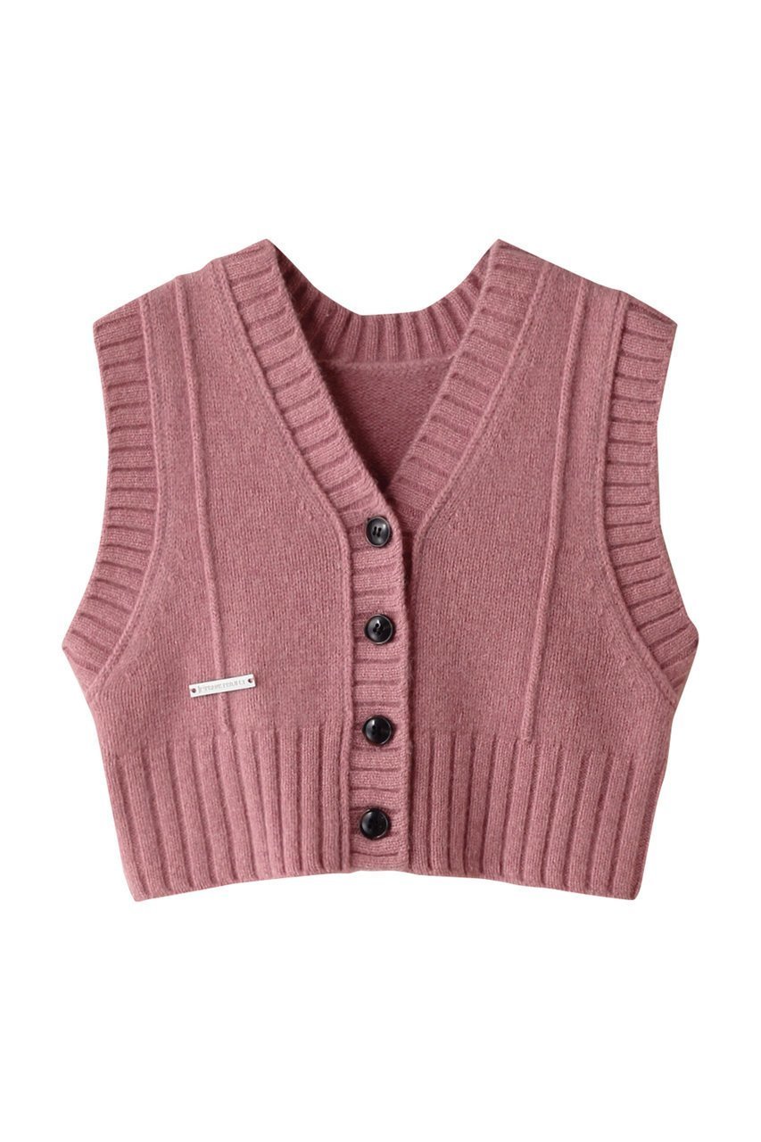 【プランク プロジェクト/PRANK PROJECT】のタイニーベスト / Tiny Vest インテリア・キッズ・メンズ・レディースファッション・服の通販 founy(ファニー) 　ファッション　Fashion　レディースファッション　Fashion for Women　トップス・カットソー　Cut & Sew Tops　ニット　Knit Tops & Sweaters　ベスト&ジレ / 重ね着スタイル　Vests & Gilets　カジュアルプルオーバー・ニットトップス　Pullovers & Knit Tops / Casual Pullovers　おすすめ　Recommended / Our Picks　コンパクト　Compact, Small Size　ストライプ　Stripe, Striped Pattern　チェック　Check, Plaid, Tartan　プリーツ　Pleats, Pleated　ベスト　Vest, Waistcoat　マキシ　Maxi, Full Length　レース　Lace, Lace Fabric　PNK(ピンク)|ID: prp329100004608306 ipo3291000000032932471