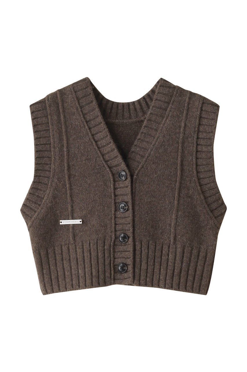 【プランク プロジェクト/PRANK PROJECT】のタイニーベスト / Tiny Vest インテリア・キッズ・メンズ・レディースファッション・服の通販 founy(ファニー) 　ファッション　Fashion　レディースファッション　Fashion for Women　トップス・カットソー　Cut & Sew Tops　ニット　Knit Tops & Sweaters　ベスト&ジレ / 重ね着スタイル　Vests & Gilets　カジュアルプルオーバー・ニットトップス　Pullovers & Knit Tops / Casual Pullovers　おすすめ　Recommended / Our Picks　コンパクト　Compact, Small Size　ストライプ　Stripe, Striped Pattern　チェック　Check, Plaid, Tartan　プリーツ　Pleats, Pleated　ベスト　Vest, Waistcoat　マキシ　Maxi, Full Length　レース　Lace, Lace Fabric　BRN(ブラウン)|ID: prp329100004608306 ipo3291000000032932482
