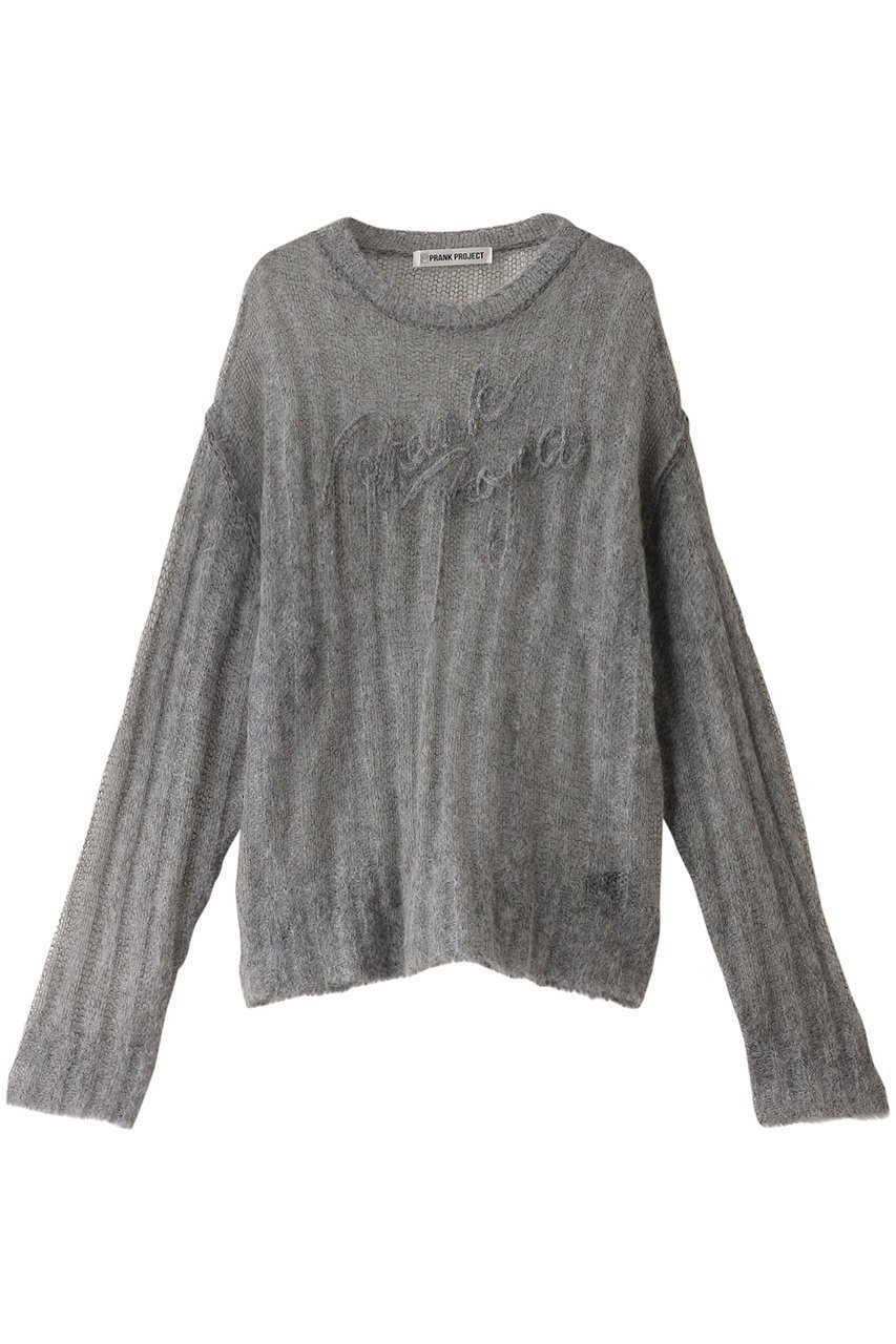 【プランク プロジェクト/PRANK PROJECT】のシアーモヘアロゴニット / Sheer Mohair Logo Knit インテリア・キッズ・メンズ・レディースファッション・服の通販 founy(ファニー) 　ファッション　Fashion　レディースファッション　Fashion for Women　トップス・カットソー　Cut & Sew Tops　ニット　Knit Tops & Sweaters　カジュアルプルオーバー・ニットトップス　Pullovers & Knit Tops / Casual Pullovers　GRY(グレー)|ID: prp329100004608311 ipo3291000000035067778