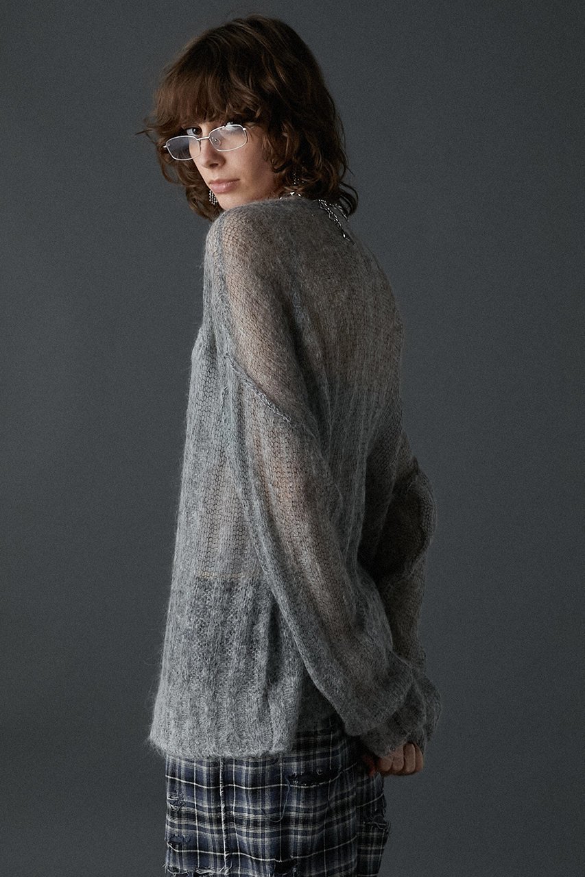 【プランク プロジェクト/PRANK PROJECT】のシアーモヘアロゴニット / Sheer Mohair Logo Knit 人気、トレンドファッション・服の通販 founy(ファニー) 　ファッション　Fashion　レディースファッション　Fashion for Women　トップス・カットソー　Cut & Sew Tops　ニット　Knit Tops & Sweaters　カジュアルプルオーバー・ニットトップス　Pullovers & Knit Tops / Casual Pullovers　other-7|ID: prp329100004608311 ipo3291000000035067792