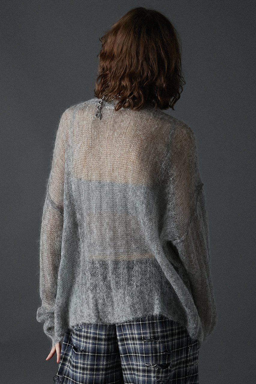 【プランク プロジェクト/PRANK PROJECT】のシアーモヘアロゴニット / Sheer Mohair Logo Knit 人気、トレンドファッション・服の通販 founy(ファニー) 　ファッション　Fashion　レディースファッション　Fashion for Women　トップス・カットソー　Cut & Sew Tops　ニット　Knit Tops & Sweaters　カジュアルプルオーバー・ニットトップス　Pullovers & Knit Tops / Casual Pullovers　other-8|ID: prp329100004608311 ipo3291000000035067793