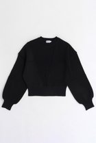【メゾンスペシャル/MAISON SPECIAL】のOutseam Cocoon Sleeve Knitwear/アウトシームコクーンスリーブニット BLK(ブラック)|ID: prp329100004608313 ipo3291000000035067799