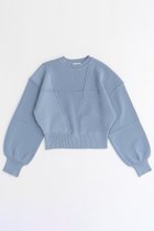 【メゾンスペシャル/MAISON SPECIAL】のOutseam Cocoon Sleeve Knitwear/アウトシームコクーンスリーブニット BLU(ブルー)|ID: prp329100004608313 ipo3291000000035067801