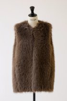 【デザイン ワークス/DESIGN WORKS】のフェイクファージレ チャコールグレー|ID: prp329100004608316 ipo3291000000035690724