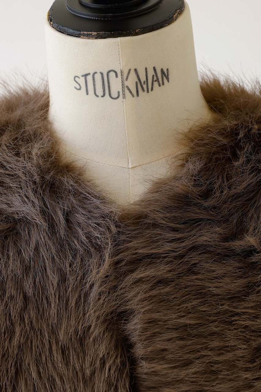 【デザイン ワークス/DESIGN WORKS】のフェイクファージレ 人気、トレンドファッション・服の通販 founy(ファニー) 　ファッション　Fashion　レディースファッション　Fashion for Women　アウター　Coat / Outerwear Collection　レディースジャケット・軽アウター　Jackets　イタリア　Italy　ジャケット　Jacket, Outerwear　フェイクファー　Faux Fur, Imitation Fur　ベスト　Vest, Waistcoat　ポケット　Pocket, Pocket Detail　リアル　Real, Realistic　冬　Winter / This Winter　other-4|ID: prp329100004608316 ipo3291000000035690727