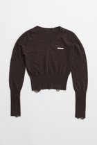 【プランク プロジェクト/PRANK PROJECT】のカシミヤブレンドダメージニット / Cashmere Blend Damaged Knit BRN(ブラウン)|ID: prp329100004608317 ipo3291000000034422866