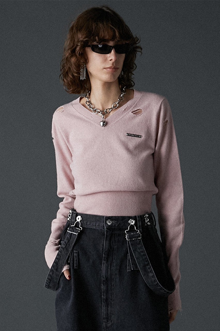 【プランク プロジェクト/PRANK PROJECT】のカシミヤブレンドダメージニット / Cashmere Blend Damaged Knit 人気、トレンドファッション・服の通販 founy(ファニー) ファッション Fashion レディースファッション Fashion for Women トップス・カットソー Cut & Sew Tops ニット Knit Tops & Sweaters カジュアルプルオーバー・ニットトップス Pullovers & Knit Tops / Casual Pullovers インナー Innerwear クラシカル Classical, Vintage-Inspired ダメージ Distressed, Destroyed エレガント 上品 Elegant other-3|ID: prp329100004608317 ipo3291000000034422870