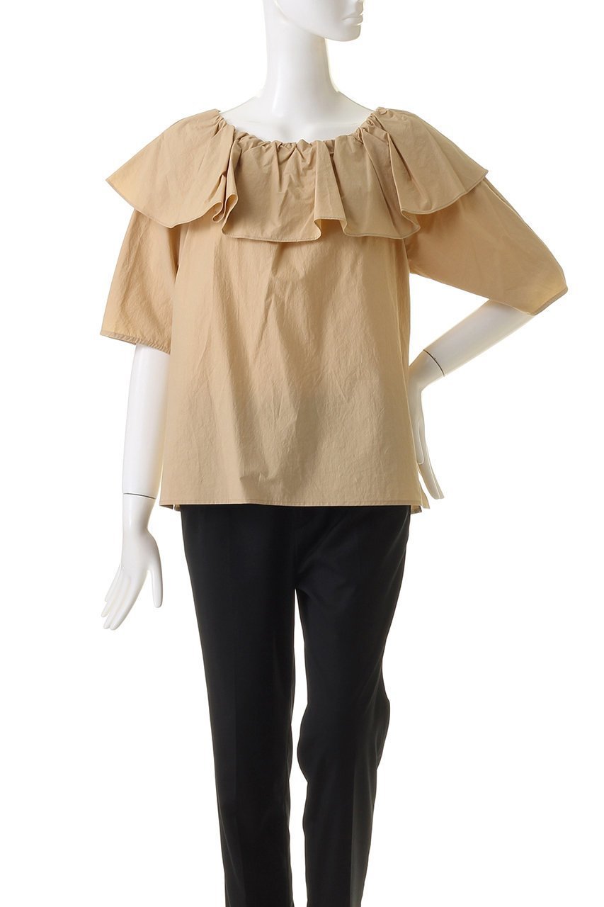 【マルティニーク/martinique】のラッフル2Wayブラウス 人気、トレンドファッション・服の通販 founy(ファニー) 　ファッション　Fashion　レディースファッション　Fashion for Women　トップス・カットソー　Cut & Sew Tops　シャツ・ブラウス・オフィスカジュアル　Elegant Blouses & Button-Ups　ショート　Short, Short Length　スリーブ　Sleeve, Long Sleeve / Short Sleeve　ハーフ　Half, Half-Length　ラッフル　Ruffle, Frill　夏　Summer　春　Spring　S/S・春夏　SS, Spring/Summer, Warm Season　other-2|ID: prp329100004608319 ipo3291000000032933253