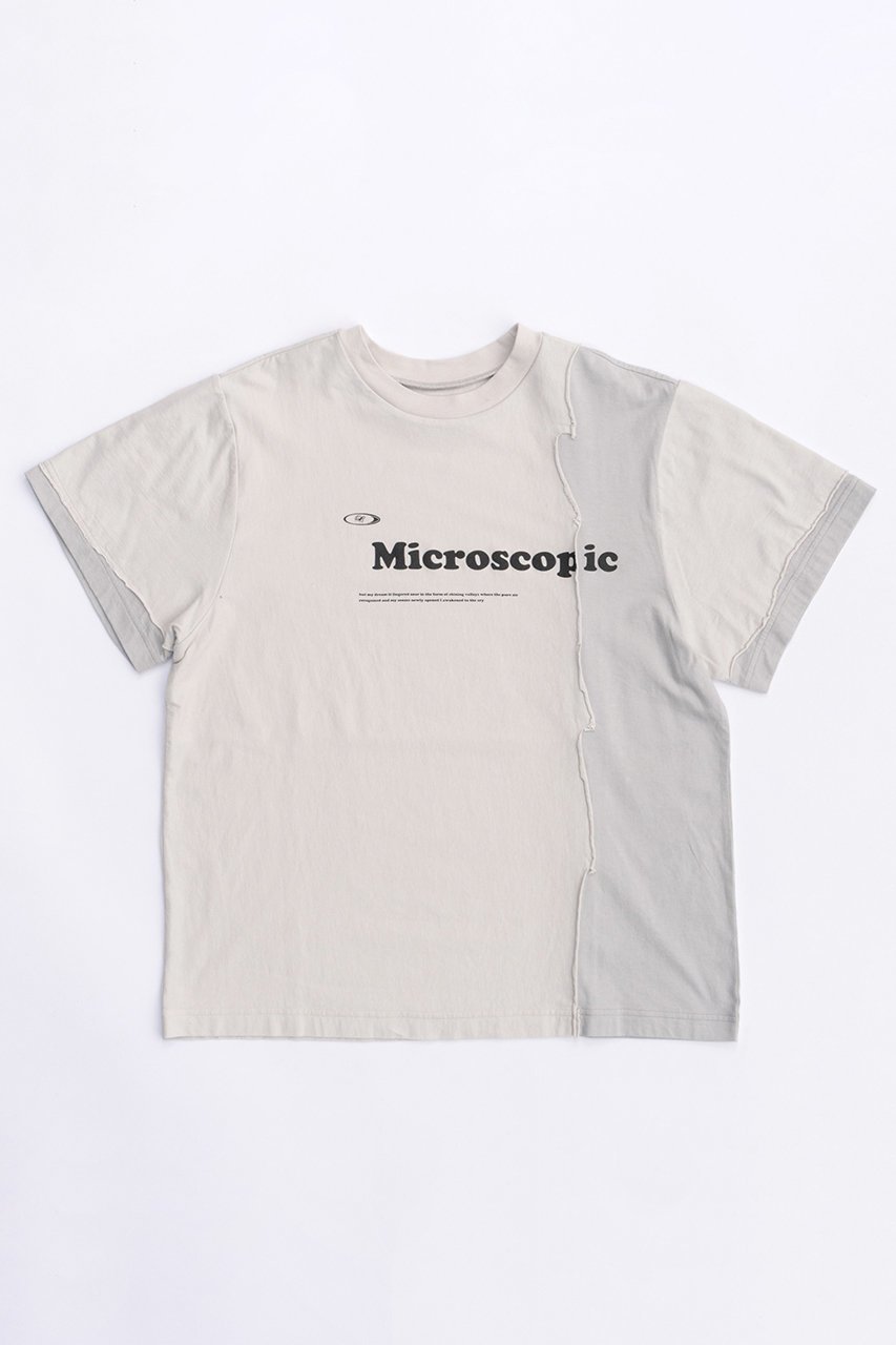 【メゾンスペシャル/MAISON SPECIAL】のMicroscopic T-shirt/MicroscopicTシャツ インテリア・キッズ・メンズ・レディースファッション・服の通販 founy(ファニー) 　ファッション　Fashion　レディースファッション　Fashion for Women　トップス・カットソー　Cut & Sew Tops　シャツ・ブラウス・オフィスカジュアル　Elegant Blouses & Button-Ups　ロングTシャツ・Tシャツ　Longline T-Shirts & Tees　カットソー・ベーシックTシャツ　Cut-and-Sewn Tops / Stretch Tees & Basics　コンパクト　Compact, Small Size　ショート　Short, Short Length　スリーブ　Sleeve, Long Sleeve / Short Sleeve　プリント　Print, Printed Pattern　ヴィンテージ　Vintage Style　L.GRY(ライトグレー)|ID: prp329100004608320 ipo3291000000032933258
