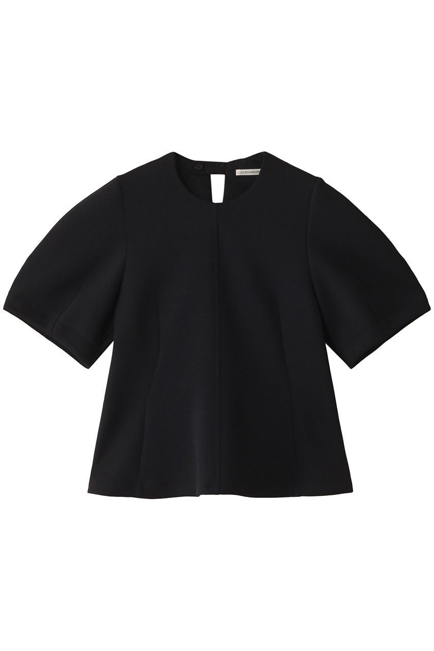 【デザイン ワークス/DESIGN WORKS】のフォルムプルオーバー インテリア・キッズ・メンズ・レディースファッション・服の通販 founy(ファニー) 　ファッション　Fashion　レディースファッション　Fashion for Women　トップス・カットソー　Cut & Sew Tops　ニット　Knit Tops & Sweaters　カジュアルプルオーバー・ニットトップス　Pullovers & Knit Tops / Casual Pullovers　フェミニン　Feminine, Girly　フォルム　Silhouette, Form　ブラック|ID: prp329100004608325 ipo3291000000035550548