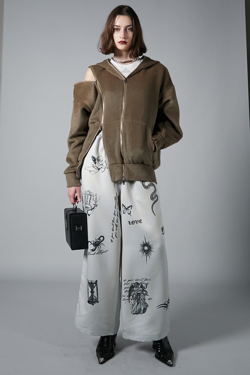 【プランク プロジェクト/PRANK PROJECT】のTATOOプリントパンツ/TATOO Printed Pants 人気、トレンドファッション・服の通販 founy(ファニー) 　ファッション　Fashion　レディースファッション　Fashion for Women　パンツ　Pants & Trousers　サテン　Satin, Glossy Fabric　ダブル　Double, Double-Breasted　プリント　Print, Printed Pattern　モチーフ　Motif, Design Theme　リラックス　Relax, Relaxed Fit　ヴィンテージ　Vintage Style　other-2|ID: prp329100004608329 ipo3291000000032933593