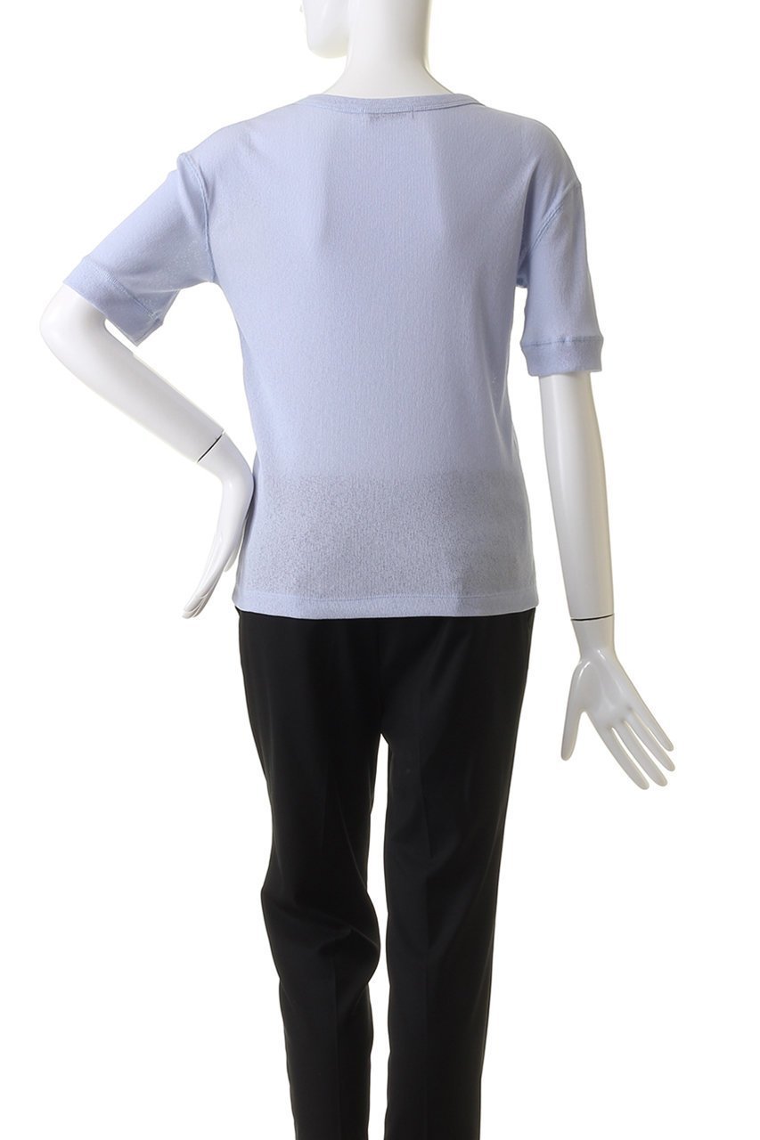【エリオポール/heliopole】のドライタッチリブクルーネックトップ 人気、トレンドファッション・服の通販 founy(ファニー) 　ファッション　Fashion　レディースファッション　Fashion for Women　トップス・カットソー　Cut & Sew Tops　シャツ・ブラウス・オフィスカジュアル　Elegant Blouses & Button-Ups　ロングTシャツ・Tシャツ　Longline T-Shirts & Tees　カットソー・ベーシックTシャツ　Cut-and-Sewn Tops / Stretch Tees & Basics　コンパクト　Compact, Small Size　ショート　Short, Short Length　スリーブ　Sleeve, Long Sleeve / Short Sleeve　リゾート　Resort, Vacation Style　夏　Summer　other-4|ID: prp329100004608334 ipo3291000000032933889