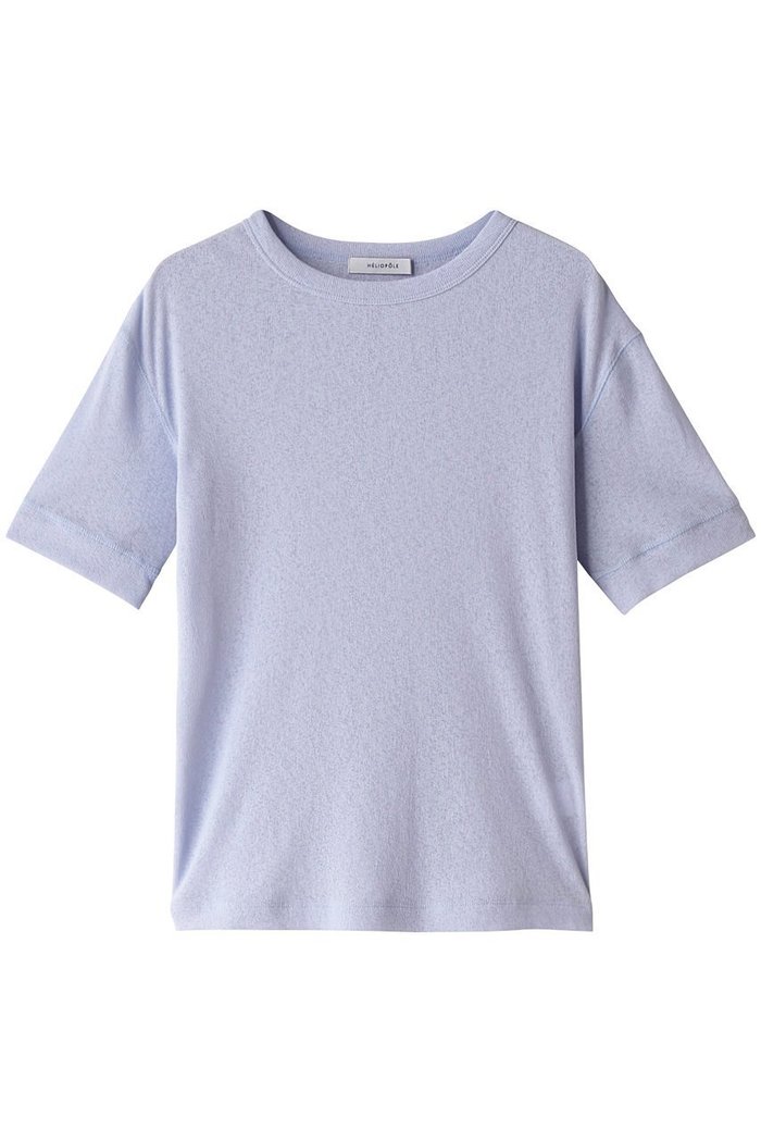 【エリオポール/heliopole】のドライタッチリブクルーネックトップ インテリア・キッズ・メンズ・レディースファッション・服の通販 founy(ファニー) https://founy.com/ ファッション Fashion レディースファッション Fashion for Women トップス・カットソー Cut & Sew Tops シャツ・ブラウス・オフィスカジュアル Elegant Blouses & Button-Ups ロングTシャツ・Tシャツ Longline T-Shirts & Tees カットソー・ベーシックTシャツ Cut-and-Sewn Tops / Stretch Tees & Basics コンパクト Compact, Small Size ショート Short, Short Length スリーブ Sleeve, Long Sleeve / Short Sleeve リゾート Resort, Vacation Style 夏 Summer |ID: prp329100004608334 ipo3291000000035061619