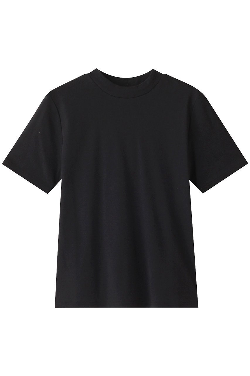 【クラネ/CLANE】のMOCK NECK COMPACT TOPS/トップス インテリア・キッズ・メンズ・レディースファッション・服の通販 founy(ファニー) 　ファッション　Fashion　レディースファッション　Fashion for Women　トップス・カットソー　Cut & Sew Tops　シャツ・ブラウス・オフィスカジュアル　Elegant Blouses & Button-Ups　ロングTシャツ・Tシャツ　Longline T-Shirts & Tees　カットソー・ベーシックTシャツ　Cut-and-Sewn Tops / Stretch Tees & Basics　コンパクト　Compact, Small Size　ショート　Short, Short Length　シンプル　Simple, Minimal　スリーブ　Sleeve, Long Sleeve / Short Sleeve　ハーフ　Half, Half-Length　プレーン　Plain, Simple　モックネック　Mock Neck, Short Turtleneck　BLACK|ID: prp329100004608336 ipo3291000000032933919