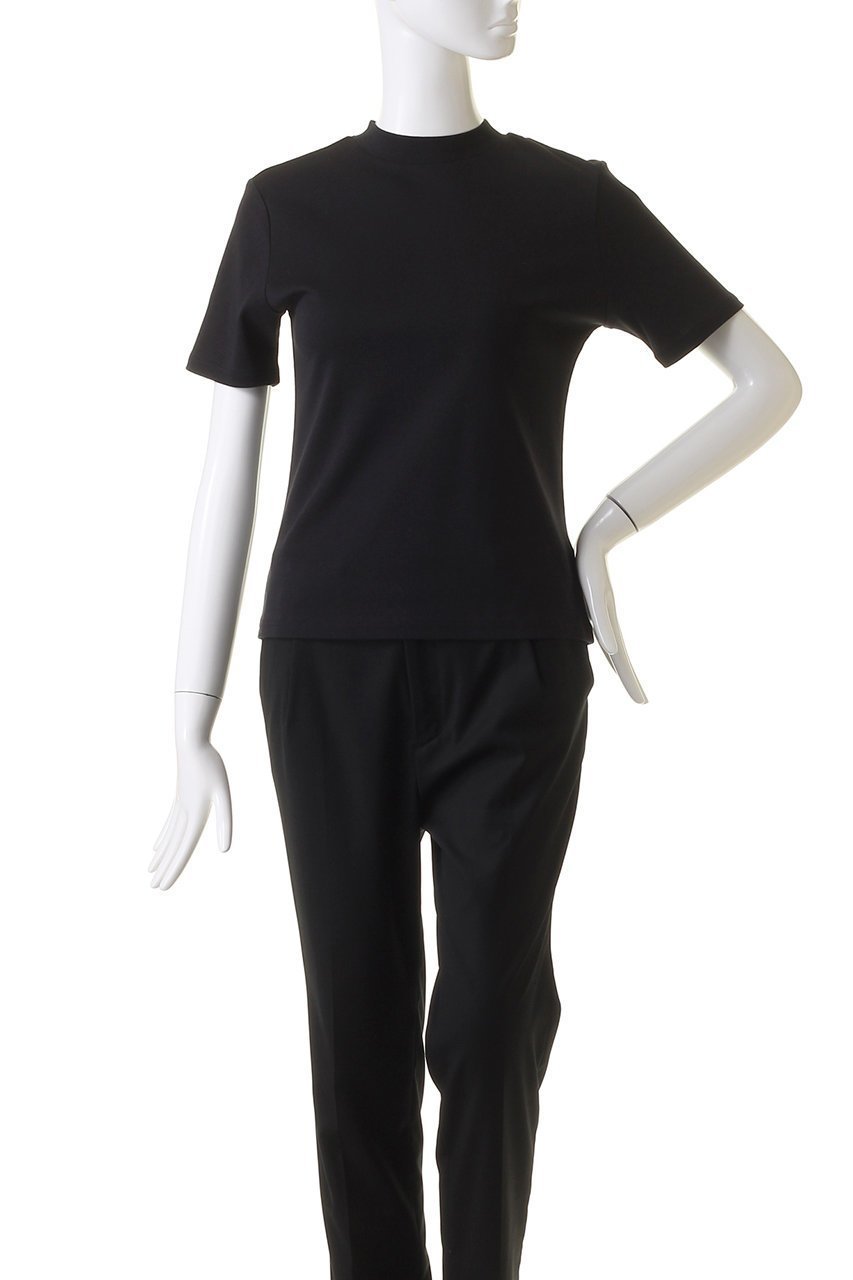 【クラネ/CLANE】のMOCK NECK COMPACT TOPS/トップス 人気、トレンドファッション・服の通販 founy(ファニー) 　ファッション　Fashion　レディースファッション　Fashion for Women　トップス・カットソー　Cut & Sew Tops　シャツ・ブラウス・オフィスカジュアル　Elegant Blouses & Button-Ups　ロングTシャツ・Tシャツ　Longline T-Shirts & Tees　カットソー・ベーシックTシャツ　Cut-and-Sewn Tops / Stretch Tees & Basics　コンパクト　Compact, Small Size　ショート　Short, Short Length　シンプル　Simple, Minimal　スリーブ　Sleeve, Long Sleeve / Short Sleeve　ハーフ　Half, Half-Length　プレーン　Plain, Simple　モックネック　Mock Neck, Short Turtleneck　other-2|ID: prp329100004608336 ipo3291000000032933923