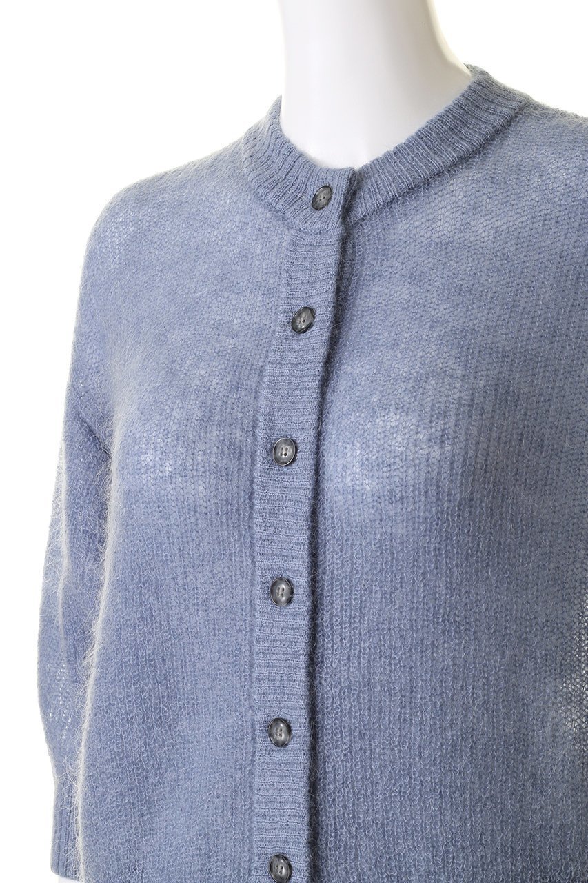 【マノフ/MANOF】のHALF SLEEVE MOHAIR KNIT ニット/カーディガン 人気、トレンドファッション・服の通販 founy(ファニー) 　ファッション　Fashion　レディースファッション　Fashion for Women　トップス・カットソー　Cut & Sew Tops　ニット　Knit Tops & Sweaters　カーディガン・羽織り　Layered Style Cardigans　カーディガン　Cardigan, Knitwear　ショート　Short, Short Length　スリーブ　Sleeve, Long Sleeve / Short Sleeve　トレンド　Trend, Trending Now　バランス　Balance, Style Balance　other-5|ID: prp329100004608338 ipo3291000000032933965