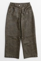 【メゾンスペシャル/MAISON SPECIAL】のCocoon Wide Silhouette faux Leather Pants/コクーンワイドフェイクレザーパンツ BRN(ブラウン)|ID: prp329100004608344 ipo3291000000034910049