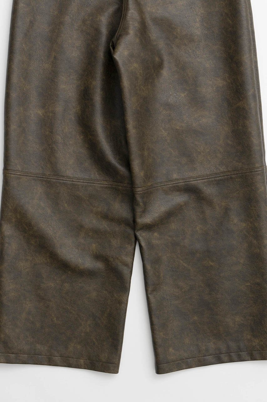 【メゾンスペシャル/MAISON SPECIAL】のCocoon Wide Silhouette faux Leather Pants/コクーンワイドフェイクレザーパンツ 人気、トレンドファッション・服の通販 founy(ファニー) 　ファッション　Fashion　レディースファッション　Fashion for Women　パンツ　Pants & Trousers　コンパクト　Compact, Small Size　フェイクレザー　Faux Leather, PU Leather　メランジ　Melange, Mixed Yarn　ルーズ　Loose, Oversized　ヴィンテージ　Vintage Style　other-6|ID: prp329100004608344 ipo3291000000034910057