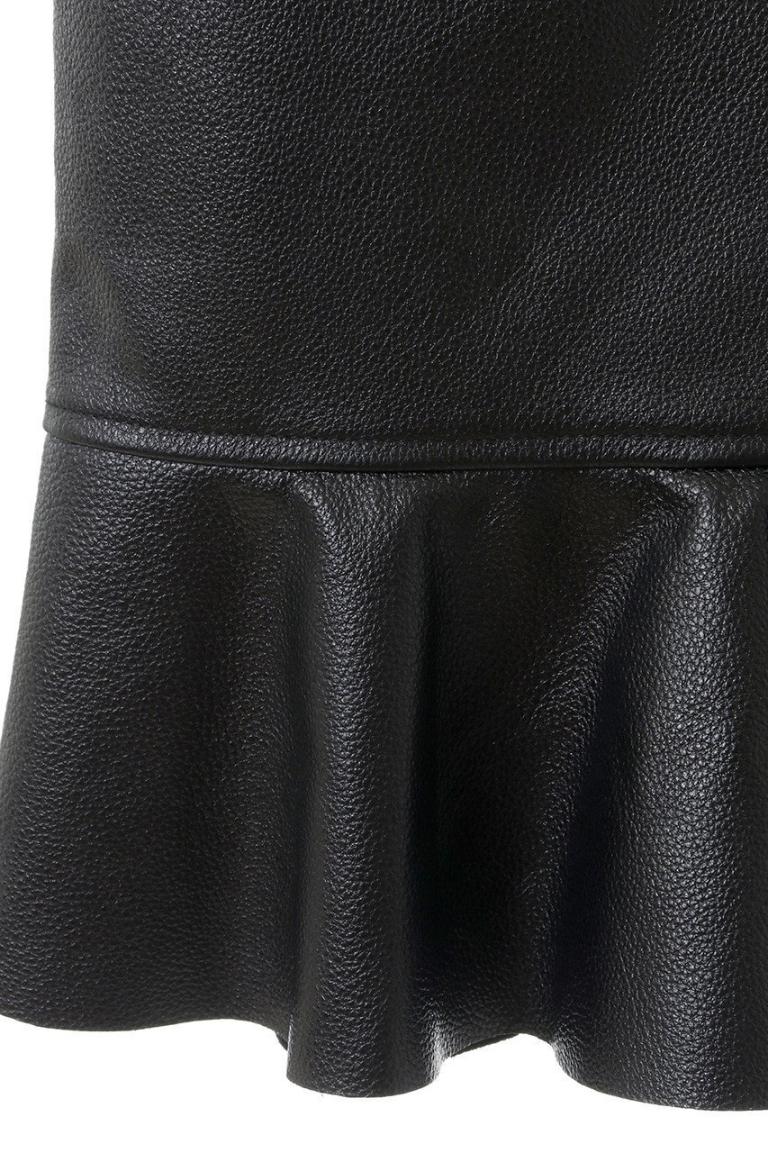 【マルティニーク/martinique】の【l heritage martinique】ペプラムレザースカート 人気、トレンドファッション・服の通販 founy(ファニー) 　ファッション　Fashion　レディースファッション　Fashion for Women　スカート　Skirts　コンパクト　Compact, Small Size　シンプル　Simple, Minimal　スタンダード　Standard, Basic　バランス　Balance, Style Balance　フォルム　Silhouette, Form　ペプラム　Peplum, Flared Hem　リブニット　Rib Knit, Ribbed Knit　other-5|ID: prp329100004608346 ipo3291000000032934269