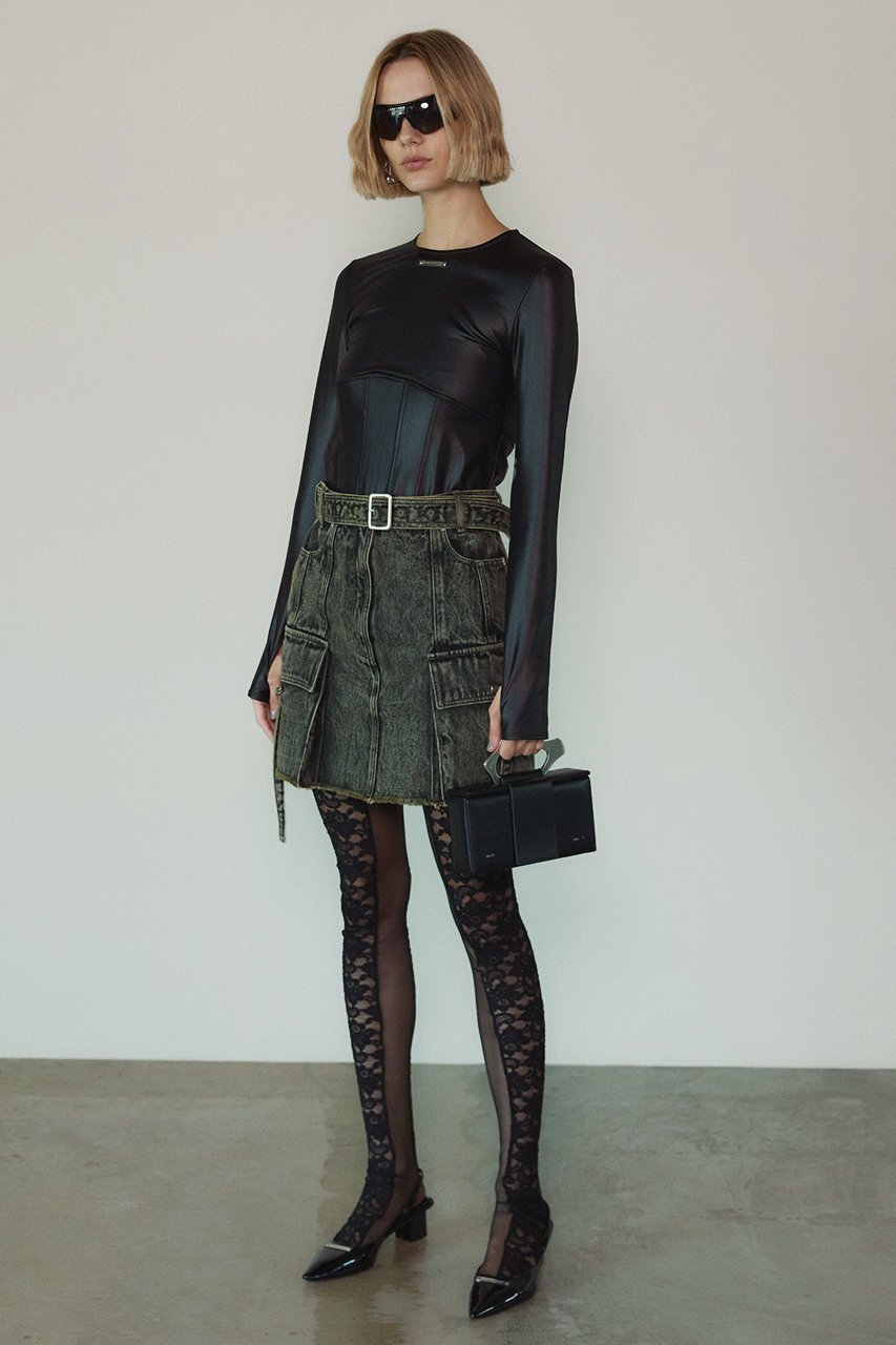 【プランク プロジェクト/PRANK PROJECT】のミニカーゴスカート / Mini Cargo Skirt 人気、トレンドファッション・服の通販 founy(ファニー) 　ファッション　Fashion　レディースファッション　Fashion for Women　スカート　Skirts　ミニスカート　Mini Skirts　おすすめ　Recommended / Our Picks　ジャケット　Jacket, Outerwear　デニム　Denim, Jeans Material　バランス　Balance, Style Balance　ブリーチ　Bleach, Washed Finish　マニッシュ　Mannish, Boyish　ミックス　Mix, Mixed Style　ミニスカート　Mini Skirt, Short Skirt　ヴィンテージ　Vintage Style　今季　This Season, Current Season　other-6|ID: prp329100004608350 ipo3291000000034423906