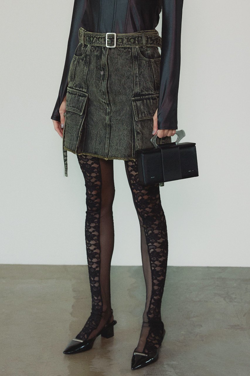 【プランク プロジェクト/PRANK PROJECT】のミニカーゴスカート / Mini Cargo Skirt 人気、トレンドファッション・服の通販 founy(ファニー) 　ファッション　Fashion　レディースファッション　Fashion for Women　スカート　Skirts　ミニスカート　Mini Skirts　おすすめ　Recommended / Our Picks　ジャケット　Jacket, Outerwear　デニム　Denim, Jeans Material　バランス　Balance, Style Balance　ブリーチ　Bleach, Washed Finish　マニッシュ　Mannish, Boyish　ミックス　Mix, Mixed Style　ミニスカート　Mini Skirt, Short Skirt　ヴィンテージ　Vintage Style　今季　This Season, Current Season　other-7|ID: prp329100004608350 ipo3291000000035501780