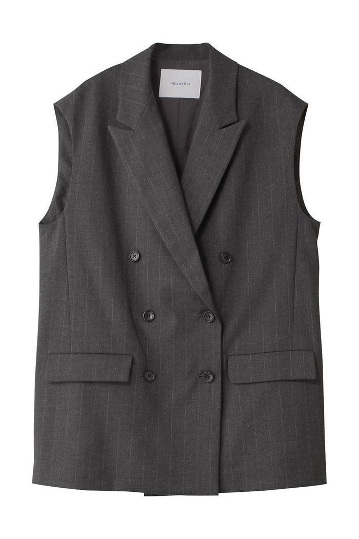 【エリオポール/heliopole】のグリッターストライプジレ インテリア・キッズ・メンズ・レディースファッション・服の通販 founy(ファニー) https://founy.com/ ファッション Fashion レディースファッション Fashion for Women アウター Coat / Outerwear Collection レディースジャケット・軽アウター Jackets クラシカル Classical, Vintage-Inspired ジャケット Jacket, Outerwear ストライプ Stripe, Striped Pattern ベスト Vest, Waistcoat マニッシュ Mannish, Boyish リュクス Luxury, Elegant, High-End, Chic |ID: prp329100004608353 ipo3291000000032934535