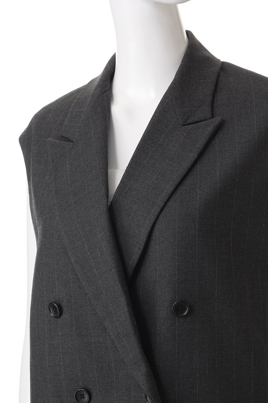 【エリオポール/heliopole】のグリッターストライプジレ 人気、トレンドファッション・服の通販 founy(ファニー) 　ファッション　Fashion　レディースファッション　Fashion for Women　アウター　Coat / Outerwear Collection　レディースジャケット・軽アウター　Jackets　クラシカル　Classical, Vintage-Inspired　ジャケット　Jacket, Outerwear　ストライプ　Stripe, Striped Pattern　ベスト　Vest, Waistcoat　マニッシュ　Mannish, Boyish　リュクス　Luxury, Elegant, High-End, Chic　other-5|ID: prp329100004608353 ipo3291000000032934583