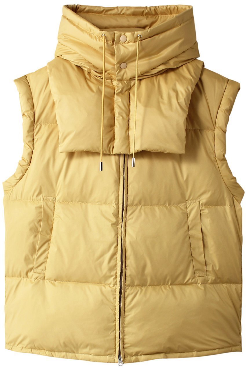 【ミディウミソリッド/MIDIUMISOLID】のdown vest ベスト インテリア・キッズ・メンズ・レディースファッション・服の通販 founy(ファニー) 　ファッション　Fashion　レディースファッション　Fashion for Women　アウター　Coat / Outerwear Collection　レディースジャケット・軽アウター　Jackets　インナー　Innerwear　ジャケット　Jacket, Outerwear　スリーブ　Sleeve, Long Sleeve / Short Sleeve　ダウン　Down, Puffer　トレンド　Trend, Trending Now　ベスト　Vest, Waistcoat　ヨーク　Yoke, Yoke Design　yellow|ID: prp329100004608359 ipo3291000000034969879