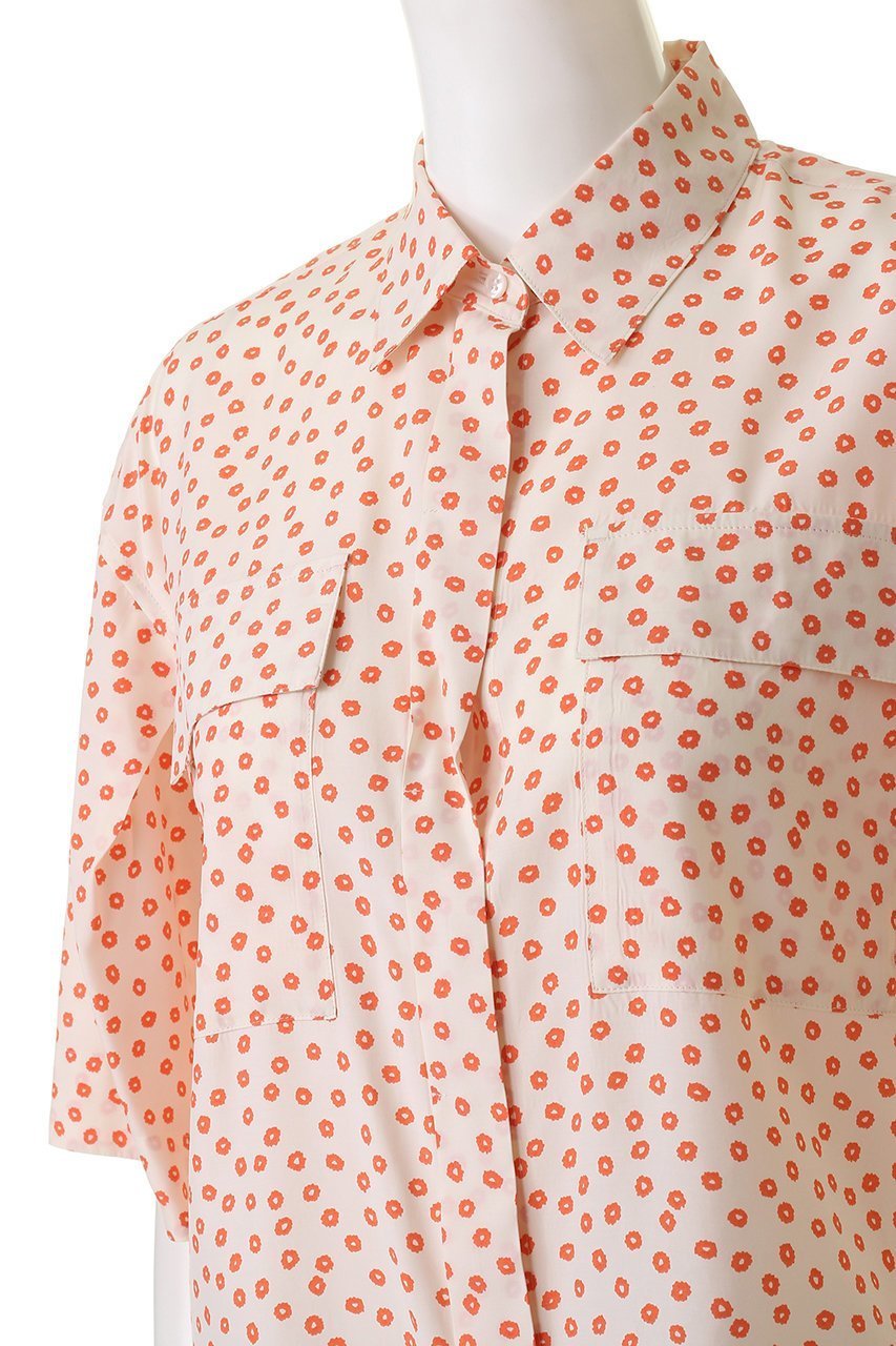 【マルティニーク/martinique】のFLOWERシャツ 人気、トレンドファッション・服の通販 founy(ファニー) 　ファッション　Fashion　レディースファッション　Fashion for Women　トップス・カットソー　Cut & Sew Tops　シャツ・ブラウス・オフィスカジュアル　Elegant Blouses & Button-Ups　ショート　Short, Short Length　スリーブ　Sleeve, Long Sleeve / Short Sleeve　ハーフ　Half, Half-Length　フラワー　Flower, Floral　プリント　Print, Printed Pattern　other-5|ID: prp329100004608361 ipo3291000000032935062