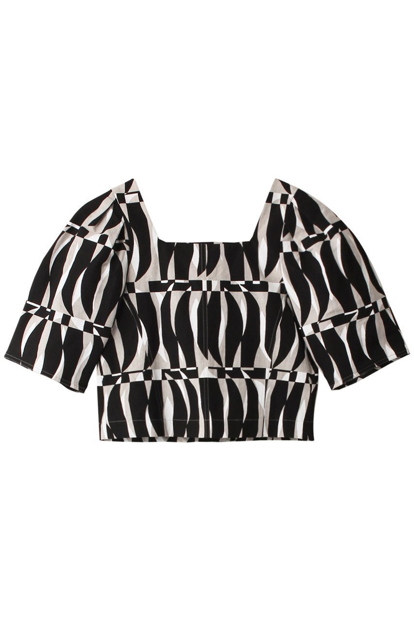 【マルティニーク/martinique】の【CURRENTAGE】Volume Sleeve Blouse 人気、トレンドファッション・服の通販 founy(ファニー) 　ファッション　Fashion　レディースファッション　Fashion for Women　トップス・カットソー　Cut & Sew Tops　シャツ・ブラウス・オフィスカジュアル　Elegant Blouses & Button-Ups　ボリューム袖・フリルスリーブブラウス　Voluminous & Ruffle Sleeves / Puffy Sleeve Tops　サマー　Summer, Summer Style　ショート　Short, Short Length　シンプル　Simple, Minimal　スリーブ　Sleeve, Long Sleeve / Short Sleeve　プリント　Print, Printed Pattern　リネン　Linen, Linen Fabric　 other-1|ID: prp329100004608365 ipo3291000000032935146
