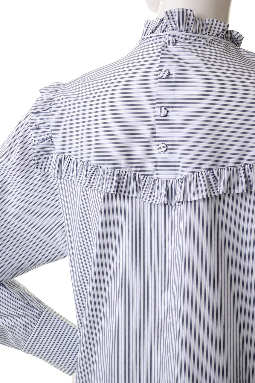 【マルティニーク/martinique】のボザムフリルブラウス 人気、トレンドファッション・服の通販 founy(ファニー) 　ファッション　Fashion　レディースファッション　Fashion for Women　トップス・カットソー　Cut & Sew Tops　シャツ・ブラウス・オフィスカジュアル　Elegant Blouses & Button-Ups　スリーブ　Sleeve, Long Sleeve / Short Sleeve　マニッシュ　Mannish, Boyish　ロング　Long, Long-Length　ワイド　Wide, Wide Fit　夏　Summer　春　Spring　S/S・春夏　SS, Spring/Summer, Warm Season　other-5|ID: prp329100004608368 ipo3291000000032935342