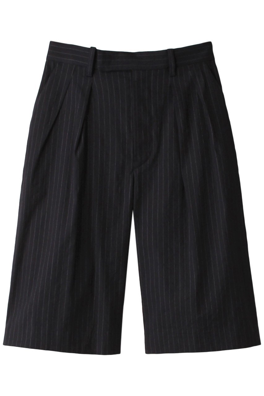 【エリオポール/heliopole】のthe Editor パンツ(bio linen Bermuda) インテリア・キッズ・メンズ・レディースファッション・服の通販 founy(ファニー) 　ファッション　Fashion　レディースファッション　Fashion for Women　パンツ　Pants & Trousers　ショートパンツ・ハーフパンツ　High-Waisted & Relaxed Shorts　おすすめ　Recommended / Our Picks　ショート　Short, Short Length　ジャケット　Jacket, Outerwear　ストライプ　Stripe, Striped Pattern　セットアップ　Set-Up, Coordinated Outfit　リネン　Linen, Linen Fabric　エレガント 上品　Elegant　ネイビー|ID: prp329100004608372 ipo3291000000035055662