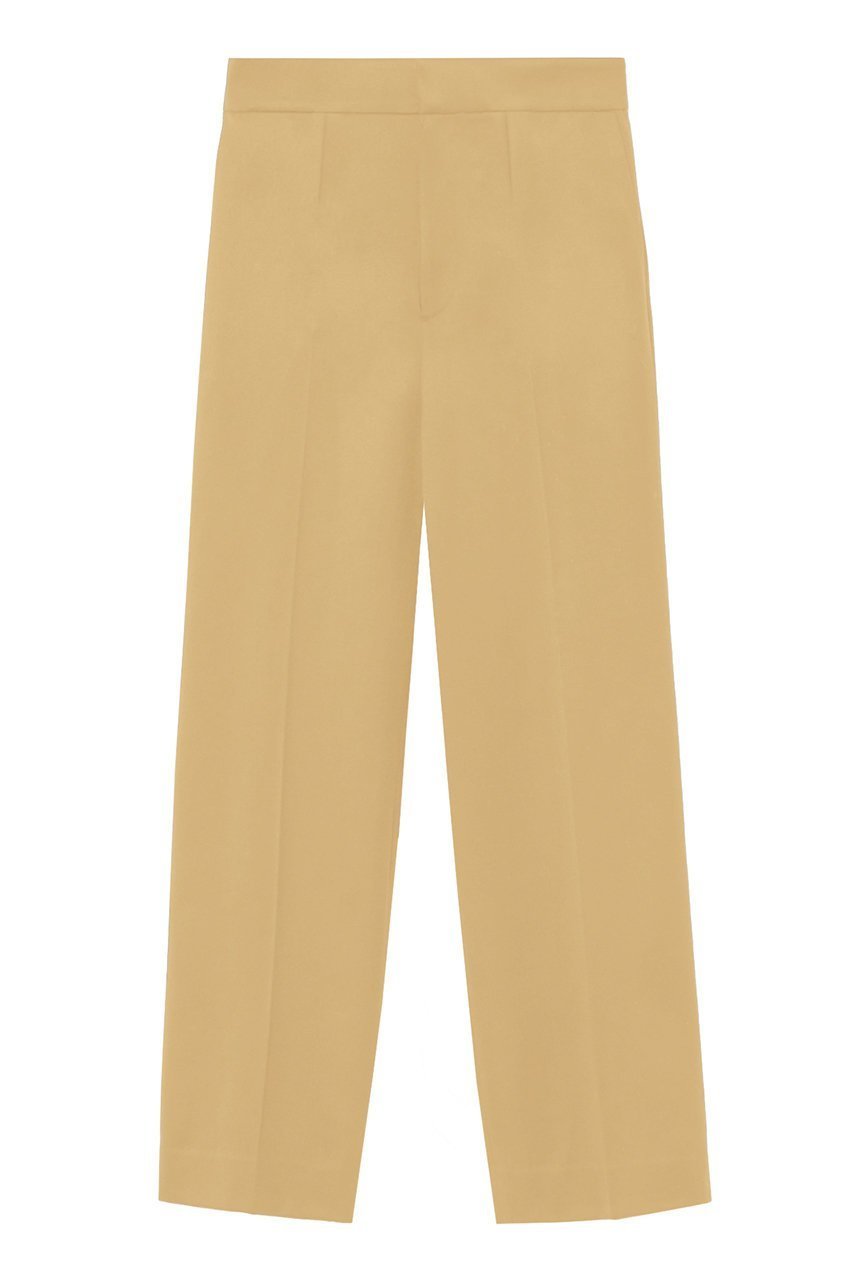 【アナイ/ANAYI】のウールサテンストレートパンツ 人気、トレンドファッション・服の通販 founy(ファニー) 　ファッション　Fashion　レディースファッション　Fashion for Women　パンツ　Pants & Trousers　おすすめ　Recommended / Our Picks　サテン　Satin, Glossy Fabric　シンプル　Simple, Minimal　ジャケット　Jacket, Outerwear　ストレート　Straight, Straight Cut　スーツ　Suit, Formalwear　センター　Center, Center Line　エレガント 上品　Elegant　再入荷　Restock / Back in Stock　other-2|ID: prp329100004608373 ipo3291000000035055203