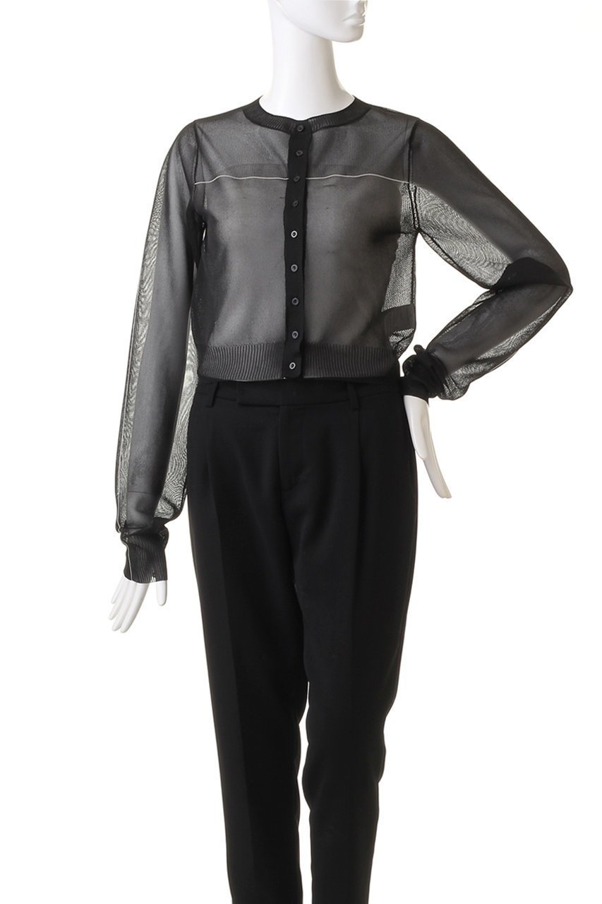 【メゾンスペシャル/MAISON SPECIAL】のColor Line Sheer Knit Cardigan/カラーラインシアーカーディガン 人気、トレンドファッション・服の通販 founy(ファニー) 　ファッション　Fashion　レディースファッション　Fashion for Women　トップス・カットソー　Cut & Sew Tops　ニット　Knit Tops & Sweaters　カーディガン・羽織り　Layered Style Cardigans　カーディガン　Cardigan, Knitwear　コンパクト　Compact, Small Size　シアー　Sheer, See-Through　シンプル　Simple, Minimal　メッシュ　Mesh, Net Fabric　鹿の子　Piqué, Kanoko Fabric　other-2|ID: prp329100004608377 ipo3291000000032935636