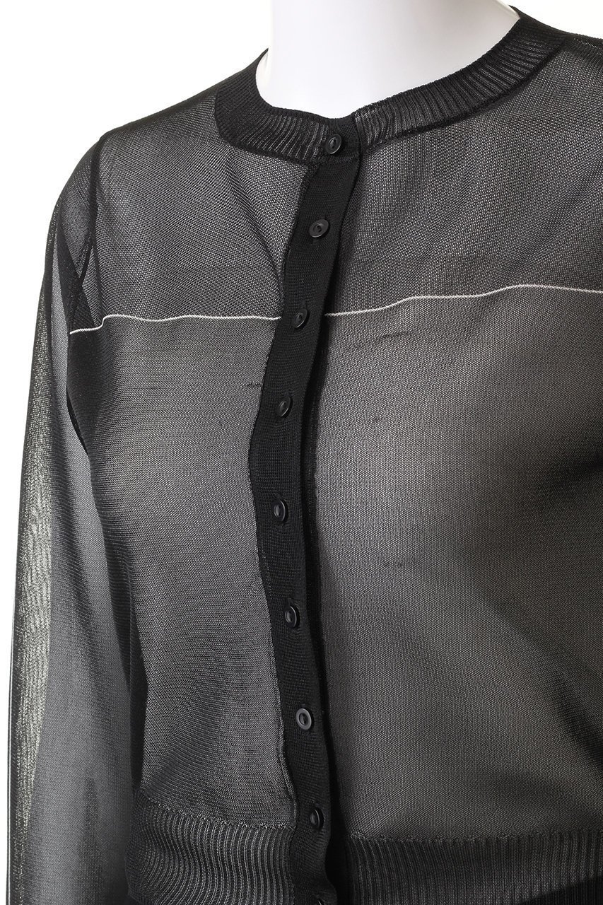 【メゾンスペシャル/MAISON SPECIAL】のColor Line Sheer Knit Cardigan/カラーラインシアーカーディガン 人気、トレンドファッション・服の通販 founy(ファニー) 　ファッション　Fashion　レディースファッション　Fashion for Women　トップス・カットソー　Cut & Sew Tops　ニット　Knit Tops & Sweaters　カーディガン・羽織り　Layered Style Cardigans　カーディガン　Cardigan, Knitwear　コンパクト　Compact, Small Size　シアー　Sheer, See-Through　シンプル　Simple, Minimal　メッシュ　Mesh, Net Fabric　鹿の子　Piqué, Kanoko Fabric　other-5|ID: prp329100004608377 ipo3291000000032935660